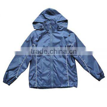 Waterproof men's spring sport jacket with invisible hood