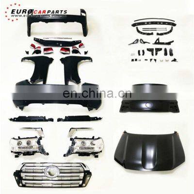 Tyota LC200 Body Kit for lc 200 Old to New Style Body PP Full Set With Front Bumper Over Fenders Rear Bumper and Lights photo-2