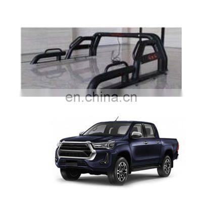 Car accessories Stainless Steel roll bar with roof rack roll sport bar For Toyota HILUX REVO 2016 2017 2018 2019 2020 2021