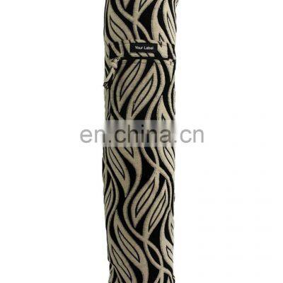 New designed jacquard fabric yoga mat bag Indian supplier
