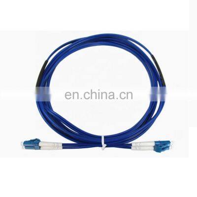 LC Spiral Armored Single Mode Duplex 2.0mm 3.0mm Fiber Optic Patch cord Fiber Jumper armored fiber patch cord lc patch cord