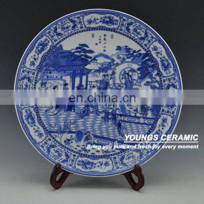 Decorative China Ceramic Porcelain Round Souvenir Plates