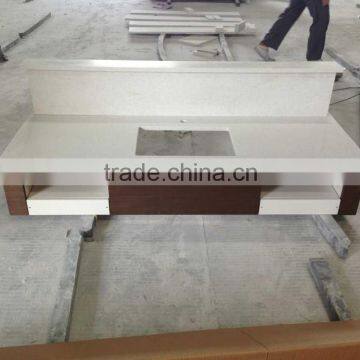 Wall Mounted Vanity Base with Quartz Vanity Top