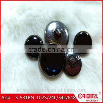 2015 new black nickel and enamel fashionable ABS button