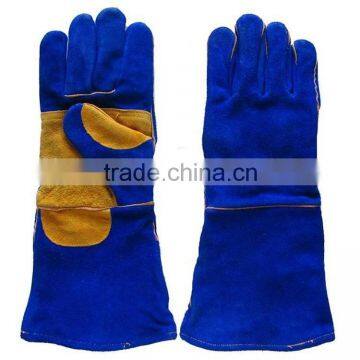 cow split leather welding gloves