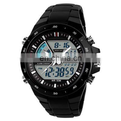 SKMEI 1016 analog digital watch 5atm waterproof sport watches for men