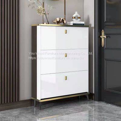 Shoe Cabinet       Italian-style light luxury ultra-thin shoe cabinet