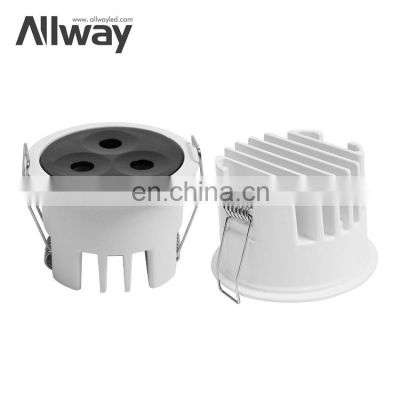 Wholesale Price Adjustable Angle Aluminum White Recessed Mounted 3W Led Downlight System