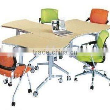 Sectional Wood Folding Conference Table Furniture photo-4