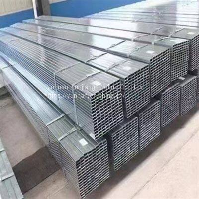 Yunnan Q235 Square Tube Wholesale Hot Dip Galvanized Square Tube 40 * 80 * 3 Square Tube Kunming Sales Square Tube photo-5