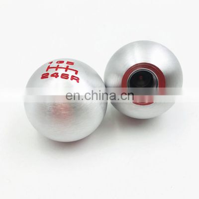 Universal Aluminum Red Round Ball Shift Knob Manual