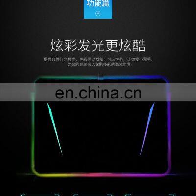 355*255*5.5mm Waterproof Mice Mat Mouse Pad Hard Surface Led Lighting Computer Gaming Rgb Mouse Pad For Game photo-3