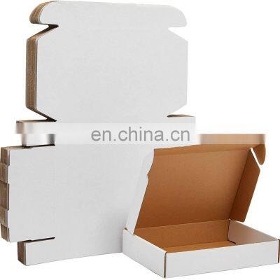 Custom Logo Eco- friendly Clothing Shoes Fold Cardboard Mailer Boxes White Kraft Paper Corrugated Shipping Packaging Box