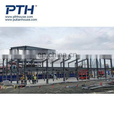 Prefabricated Steel Warehouse Workshop Hangar Hall Steel Structure Price photo-3