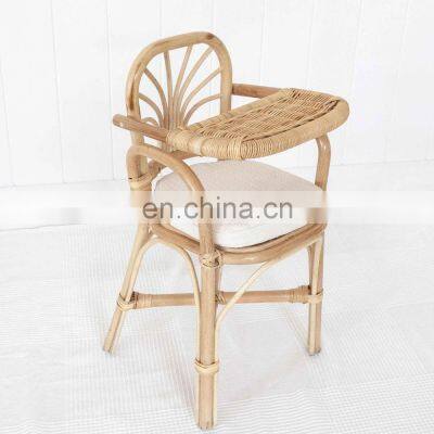 High Quality Rattan Feeding Chair Fountain Rattan Doll High Chair Child Dinning Chair Best Price Vietnam Manufacturer Wholesale photo-2