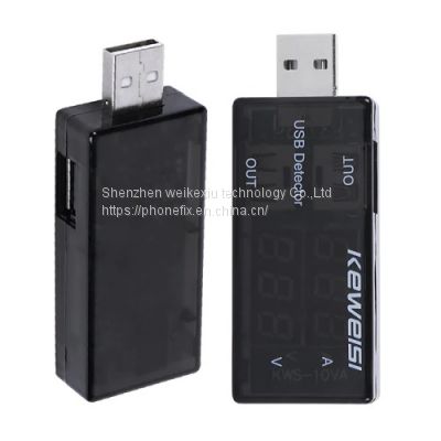 Keweisi Dual Out Port USB Current Voltage Tester Phone USB Detector