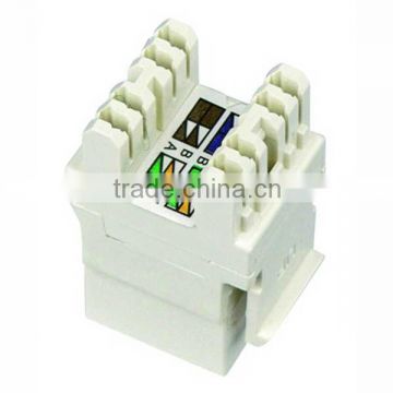 180 Degree UTP Cat.5e or Cat.6 Keystone Jack