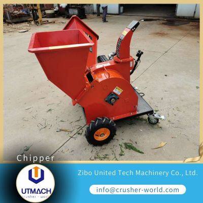 Utmach Gasoline Wood Chipper, Mobile Engine Chipper