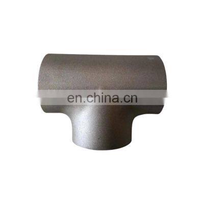 Custom Butt Welding Reducing Seamless Tee Cold drawn Carbon Steel Tee Large Diameter fittings