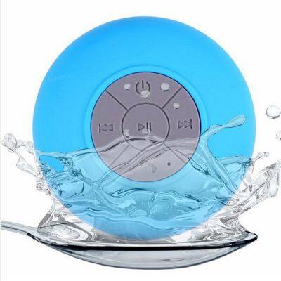 High Quality Portable Shower Waterproof Bluetooth Speaker with Suction Cup for Swimming Pool