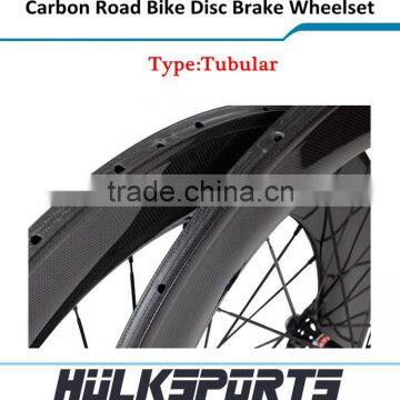 700C Disc Road Bike Wheel Set Toray T700 carbon road bicycle 60mm tubular with 23mm width