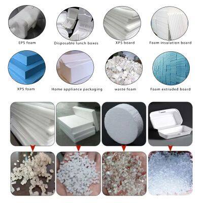 Machine de fabrication de granulés de recyclage de plastique usagé Machine de granulation de plastique moussé EPS XPS EPP Machine de recyclage de plastique photo-2