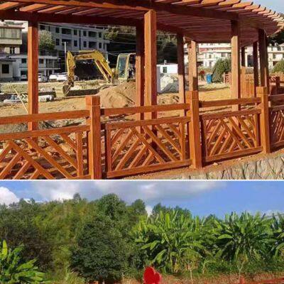 Factory Direct Supply of Cement Imitation Wood Products, River Embankment Guardrails, and Cross-ladder Railing Molds photo-5