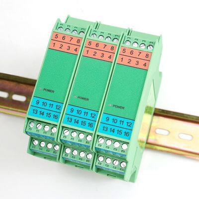 Intelligent signal DC isolator current conversion and distribution module 0-10v safety barrier 4-20ma one-in-two-out