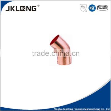 J9709 factory direct pricing copper 45 deg elbow