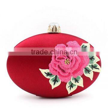 2015 chinese style embroidery bag vintage leather clutch bag