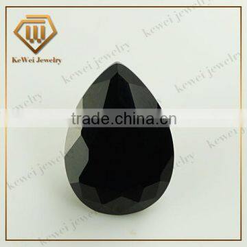 Classic Style Black color Pear Pear 4*5mm Nano Stone For Jewelry