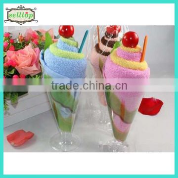 Lovely birthday ice cream cotton towel cake