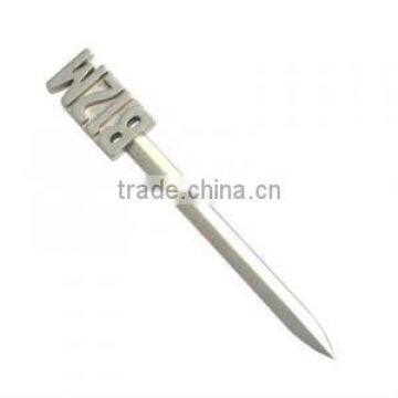 logo carve metal letter opener