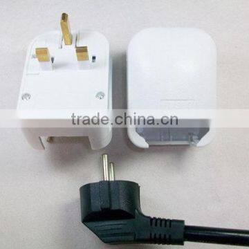 Upmarket Quality CE ROHS BSI Approved Home Appliance EU Schuko Type C to UK HK Ireland Singapore Type G Plug Travel Adapter photo-6
