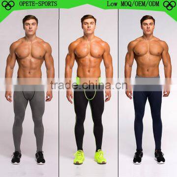 (OEM/ODM Factory)2016 lycra sport compression tight ,men compression pants,long compression wear