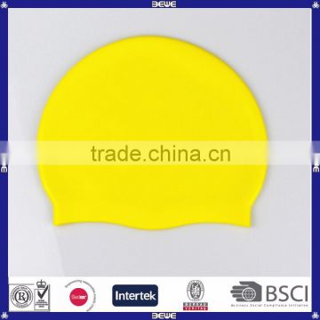 promotional waterproof silicone swimming cap for long hair