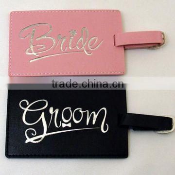 Leather luggage tags wedding favor BEST GIFT IDEA