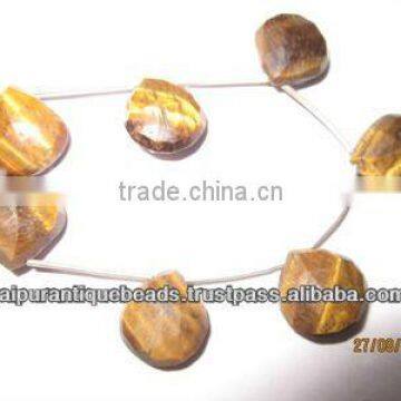 TIGER EYE DROP BEADS GEMSTONE