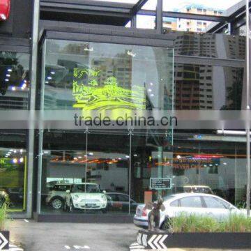 Holographic film for shop windows glass dynamic video advertising