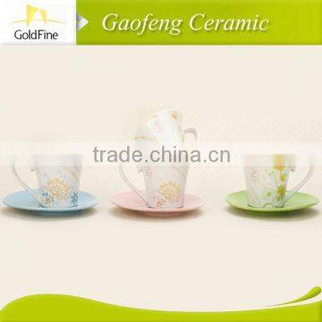 2014 high quality white porcelain tea cup