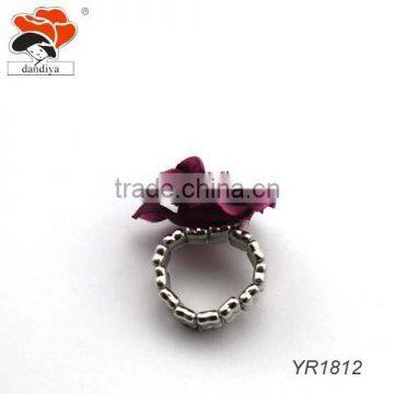 Fashion Red Roses Style Handmade Ring China Factory Wholesale photo-2