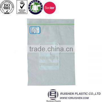 Transparent ldpe plastic zipper bag with printing