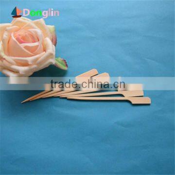 Disposable bamboo skewer with handle