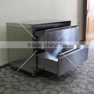 Sqaure stainless steel metal drawer cabinet Made in China storage cabinet