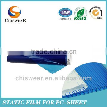 Blue Static Film for Stainless Steel