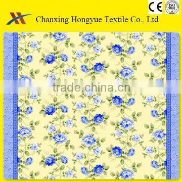 100% polyester pigment printing bed sheet fabric/ Printed Upholstery Fabric/brushed fabric