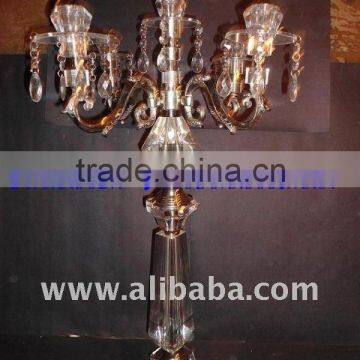 Crystal candelabra/Antique crystal candelabra/wedding candelabra