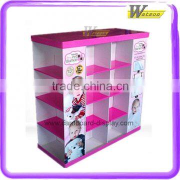 supermarket multifunctional cardboard display shelf for baby products