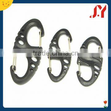 Jinyu wholesale s carabiner, plastic carabiner hook, s shaped carabiner hook