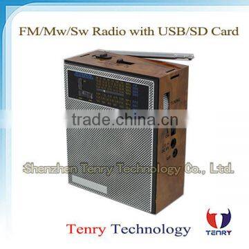 Cheap FM/Mw/Sw Radio with USB/SD Card Good Quality Radio